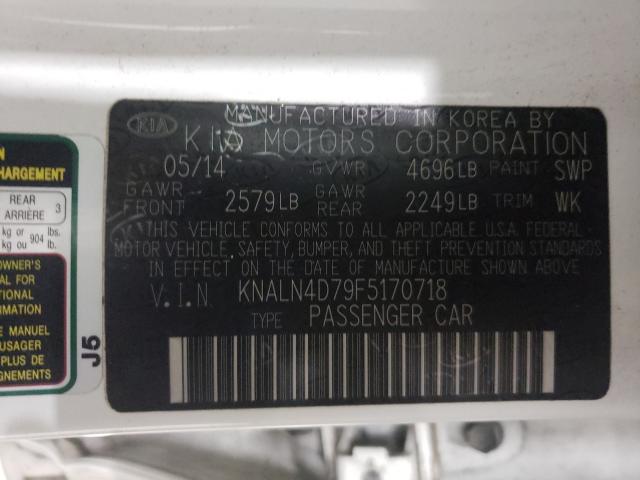 2015 KIA CADENZA PR KNALN4D79F5170718