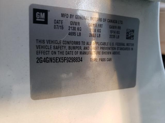 2015 BUICK REGAL PREM 2G4GN5EX5F9298834