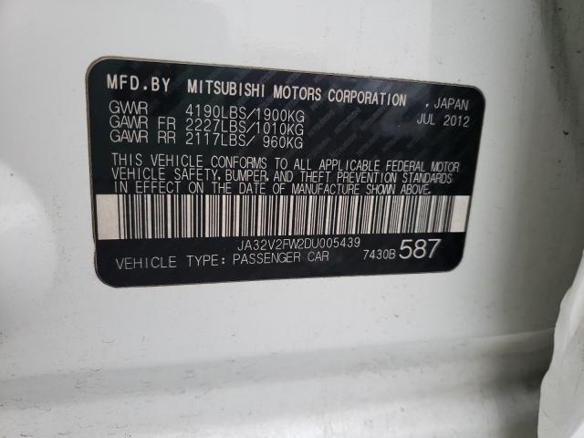 2013 MITSUBISHI LANCER SE JA32V2FW2DU005439