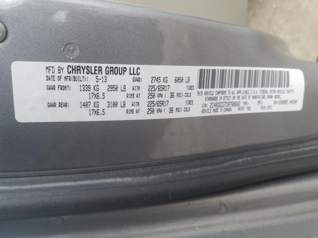 2013 DODGE GRAND CARA 2C4RDGCG7DR768602
