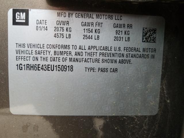 VIN 1G1RH6E43EU150918 2014 Chevrolet Volt no.10