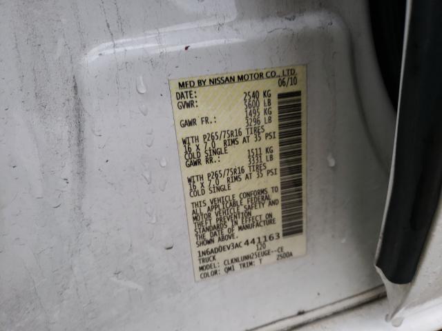 2010 NISSAN FRONTIER C 1N6AD0EV3AC441163