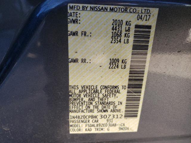 2017 NISSAN LEAF S 1N4BZ0CP8HC307312