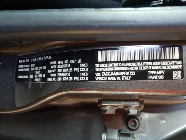 2017 JEEP RENEGADE S ZACCJAAB4HPF01723
