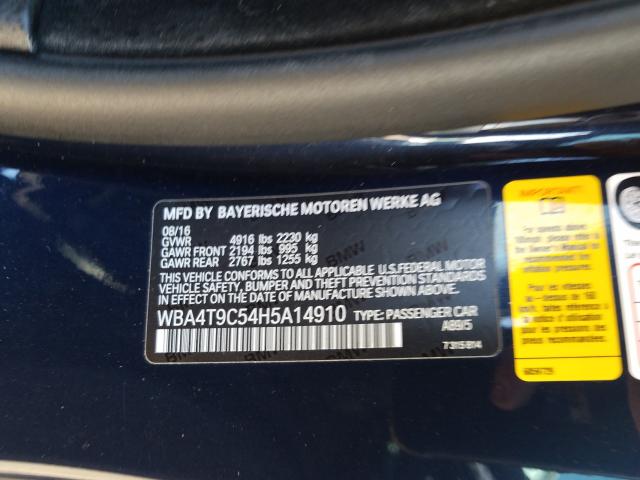 2017 BMW 440I WBA4T9C54H5A14910