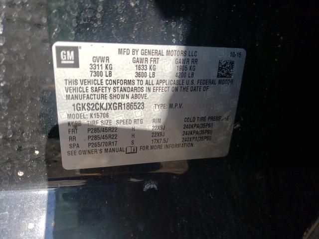 2016 GMC YUKON DENA 1GKS2CKJXGR186523
