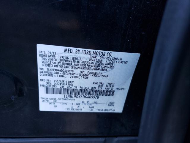 2013 LINCOLN MKS 1LNHL9DK6DG609970