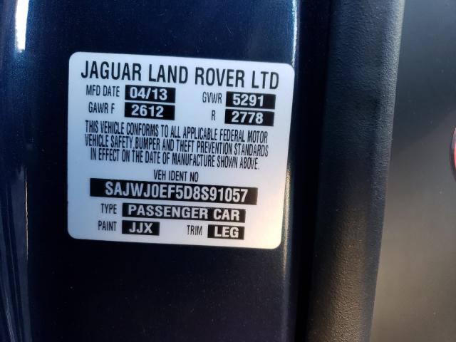 2013 JAGUAR XF SAJWJ0EF5D8S91057