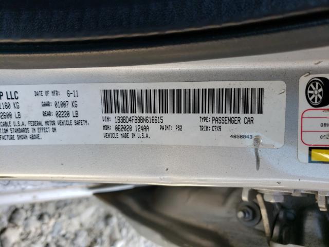 2011 DODGE AVENGER EX 1B3BD4FB8BN616615