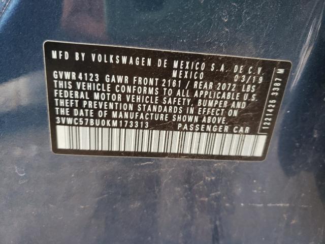 2019 VOLKSWAGEN JETTA S 3VWC57BU0KM173313