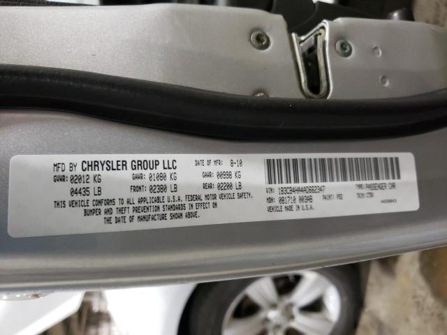 2010 DODGE CALIBER SX 1B3CB4HA4AD662347