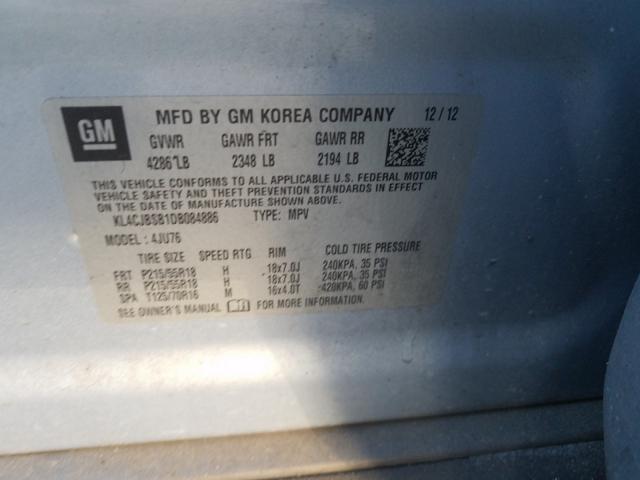 2013 BUICK ENCORE CON KL4CJBSB1DB084886