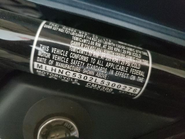 2020 HONDA CMX300 MLHNC5302L5300276