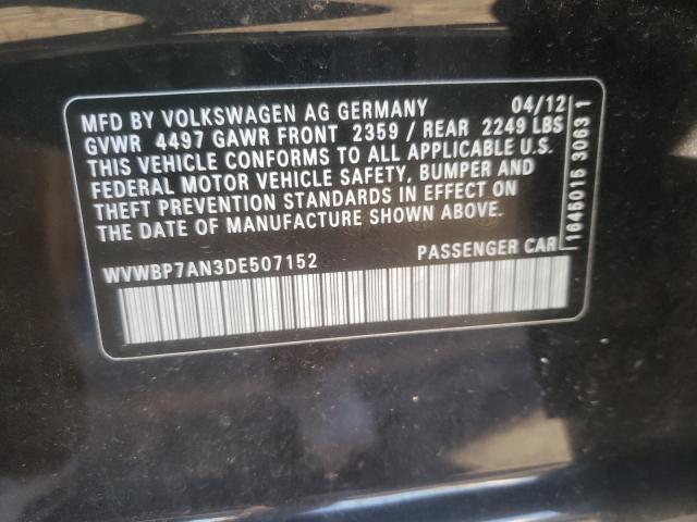 2013 VOLKSWAGEN CC SPORT WVWBP7AN3DE507152