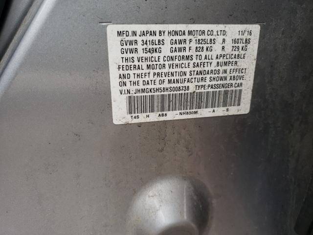 2017 HONDA FIT LX JHMGK5H58HS008738
