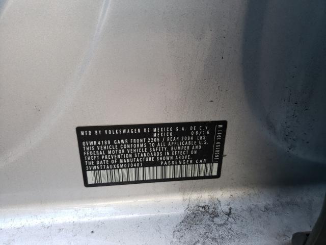 2016 VOLKSWAGEN GTI S/SE 3VW5T7AUXGM070407