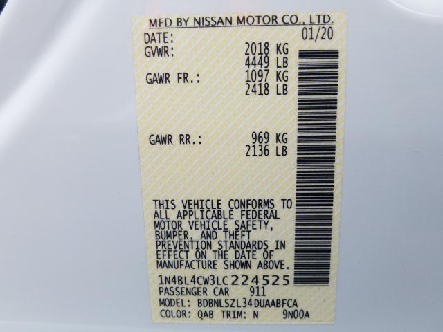 2020 NISSAN ALTIMA SR - 1N4BL4CW3LC224525