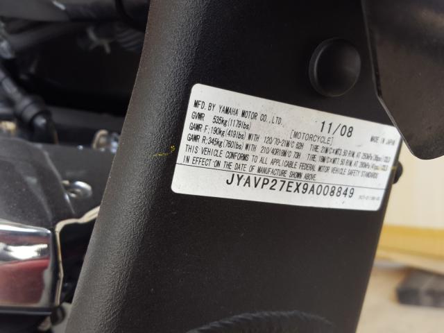 2009 YAMAHA XV1900 CU JYAVP27EX9A008849