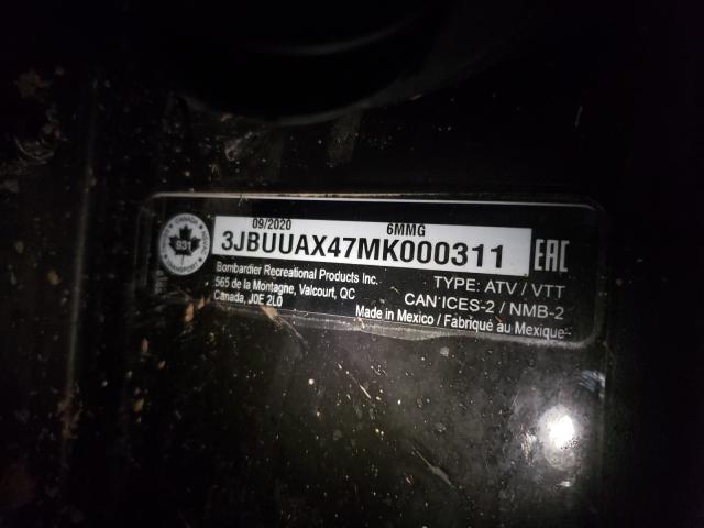 2021 CAN-AM DEFENDER M 3JBUUAX47MK000311