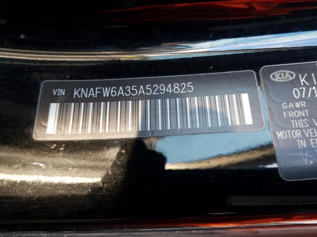 2010 KIA FORTE SX KNAFW6A35A5294825