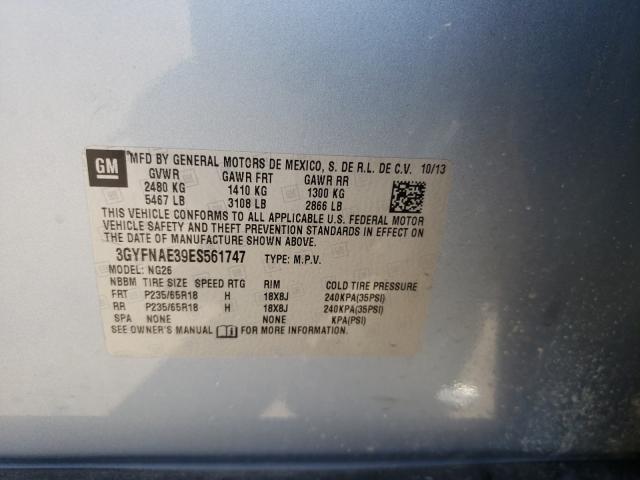 2014 CADILLAC SRX 3GYFNAE39ES561747