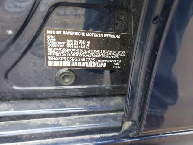 2016 BMW 550 XI WBAKP9C58GG587725