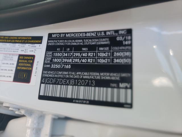 2018 MERCEDES-BENZ GLS 550 4M 4JGDF7DEXJB120713
