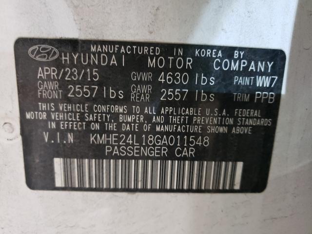 2016 HYUNDAI SONATA HYB KMHE24L18GA011548