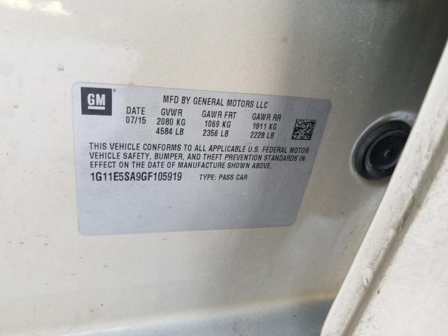 2016 CHEVROLET MALIBU LIM 1G11E5SA9GF105919