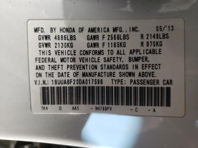 2013 ACURA TL 19UUA8F20DA017596