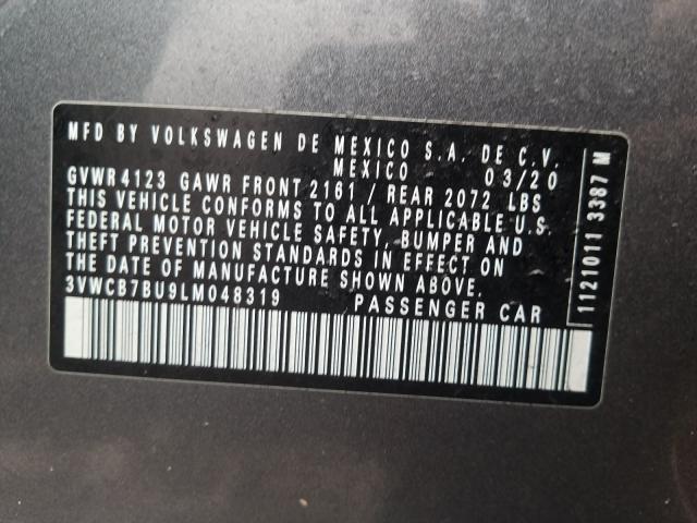 2020 VOLKSWAGEN JETTA S 3VWCB7BU9LM048319