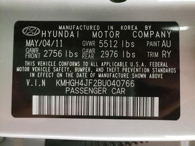 2011 HYUNDAI EQUUS SIGN KMHGH4JF2BU040766