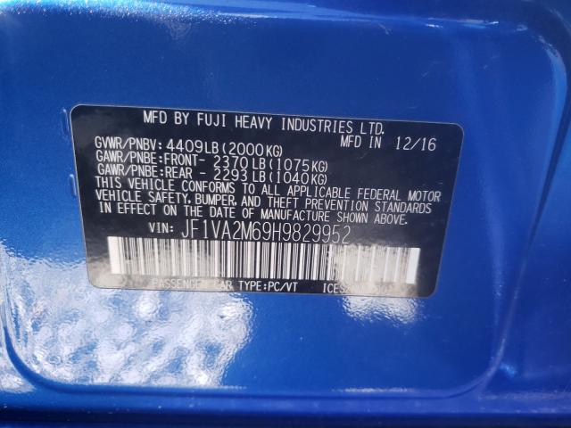 2017 SUBARU WRX STI JF1VA2M69H9829952