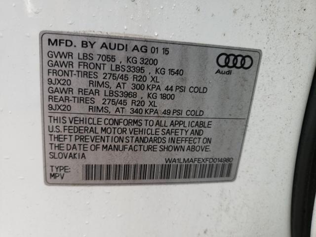 2015 AUDI Q7 TDI PRE WA1LMAFEXFD014980