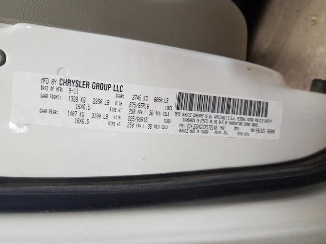 2012 DODGE RAM VAN 2C4JDGAG2CR172148