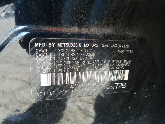2015 MITSUBISHI MIRAGE DE ML32A3HJ7FH045602