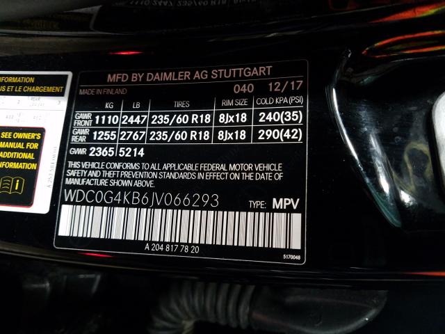 2018 MERCEDES-BENZ GLC 300 4M WDC0G4KB6JV066293