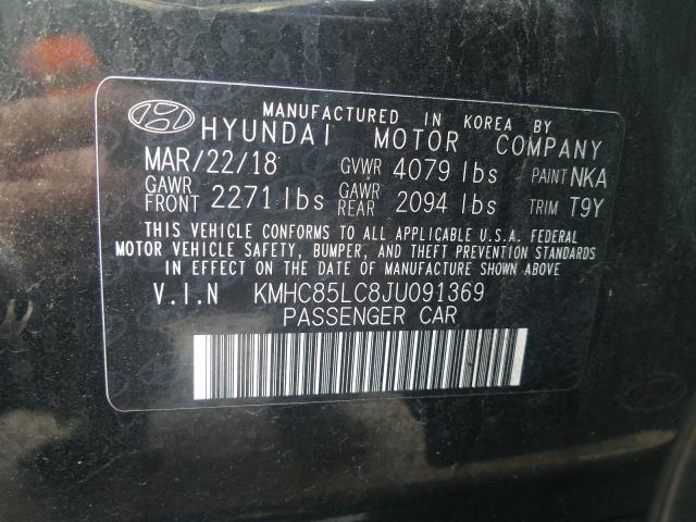 2018 HYUNDAI IONIQ LIMI KMHC85LC8JU091369