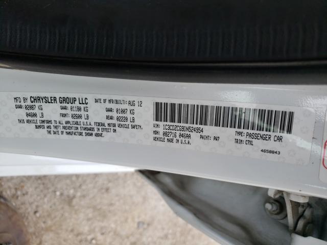 2013 DODGE AVENGER SX 1C3CDZCG9DN524954
