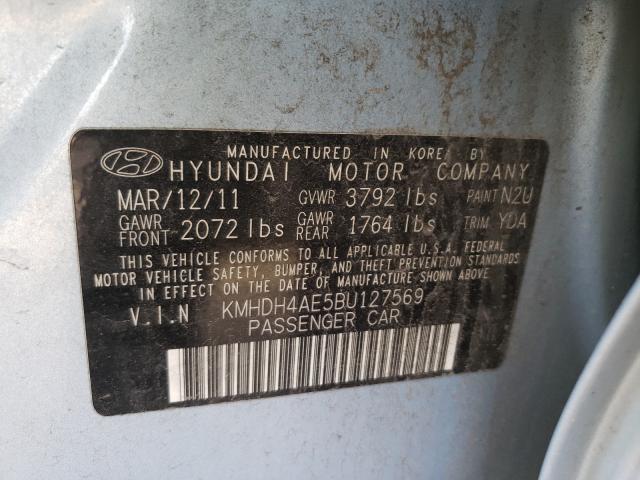 2011 HYUNDAI ELANTRA KMHDH4AE5BU127569