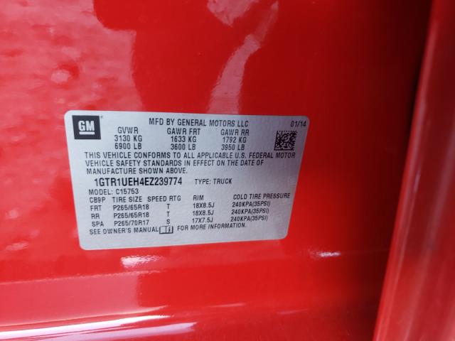 2014 GMC SIERRA C15 1GTR1UEH4EZ239774