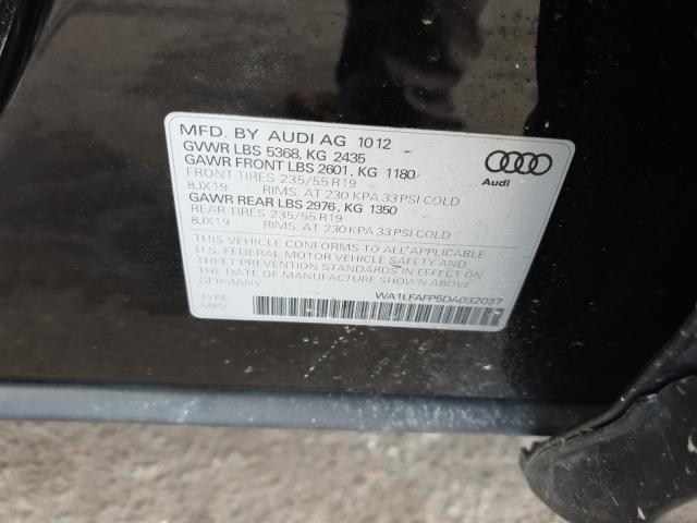 2013 AUDI Q5 PREMIUM WA1LFAFP5DA032037