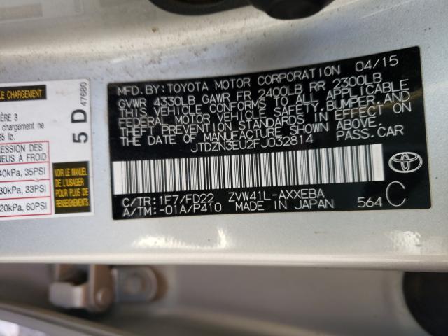 2015 TOYOTA PRIUS V JTDZN3EU2FJ032814