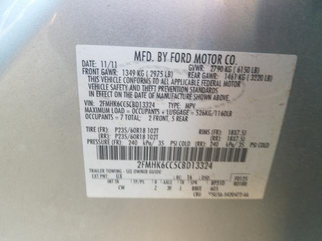 2012 FORD FLEX SEL 2FMHK6CC5CBD13324
