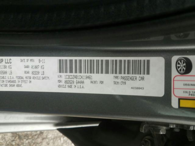2012 DODGE AVENGER SE 1C3CDZAB1CN110461