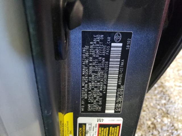 2011 TOYOTA CAMRY BASE 4T4BF3EK0BR120056