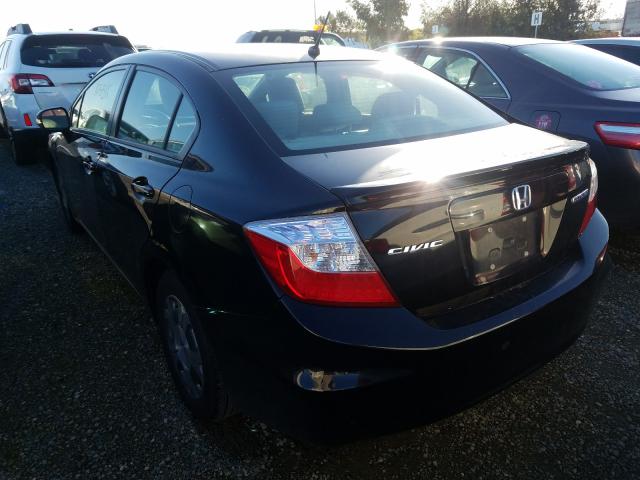 2012 HONDA CIVIC HYBR JHMFB4F39CS007355