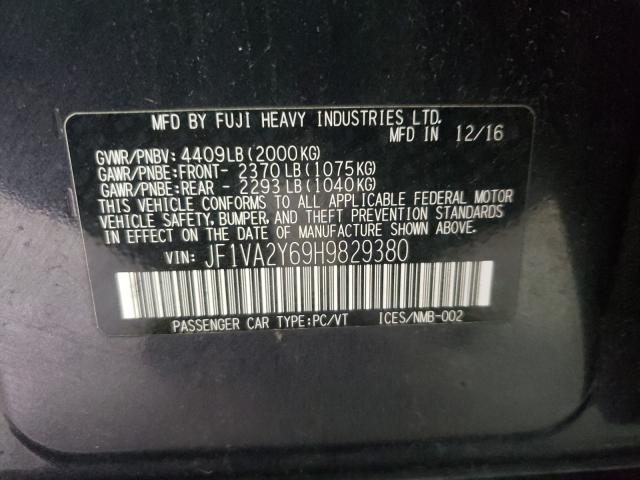 2017 SUBARU WRX STI LI JF1VA2Y69H9829380