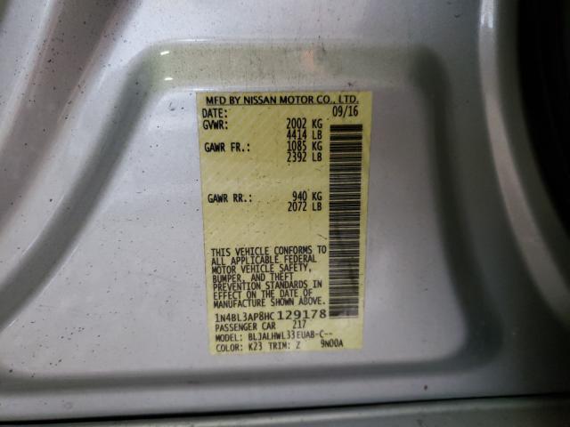 2017 NISSAN ALTIMA 3.5 1N4BL3AP8HC129178