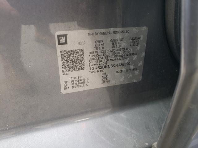 2019 GMC YUKON SLT 1GKS2BKC8KR326590